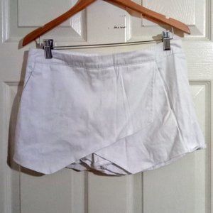 Ambiance Envelope Skort White Size Large